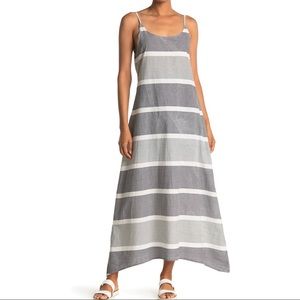 NWT Stitchdrop sleeveless maxi. Nautical french blue stripes.